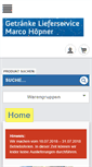 Mobile Screenshot of hoepner-getraenke.de